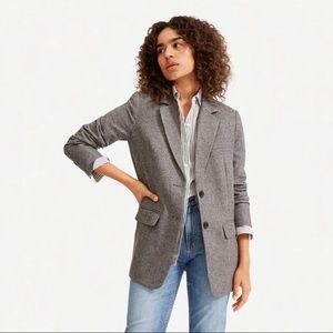 Everlane The Oversized Wool Grey Blazer Sz 6